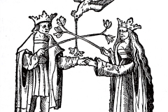 Le Rosaire des philosophes, la conjonction, 14ème siècle - domaine public