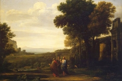 Le Lorrain, Christ sur le chemin d'Emmaus, 1660 - wikimedia commons, domaine public