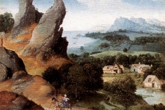 Patinir, paysage avec fuite en Égypte, 1516 -1517 - wikimedia commons, domaine public