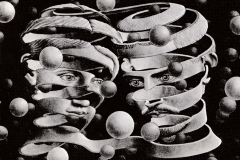 M.C. Escher, bande-lien d’union, 1956 - domaine public