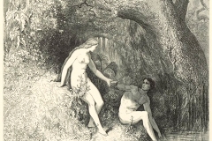 Le Paradis perdu, illustration du livre de John Milton par Gustave Doré - wikimedia commons, domaine public